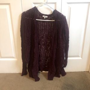 Maroon cardigan
